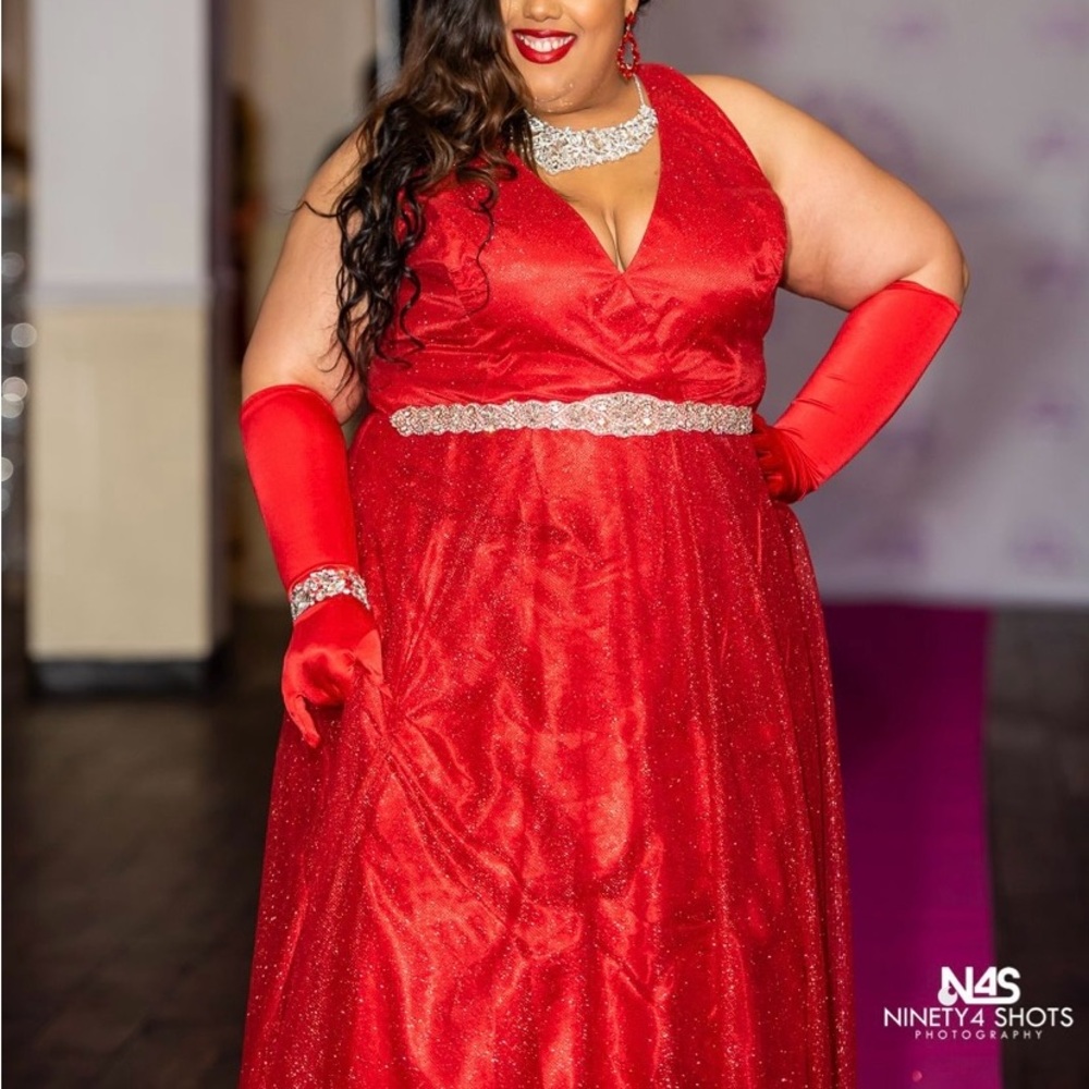 Elegant Red Evening Gown